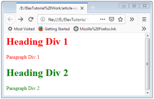 HTML Div Tag Div in HTML