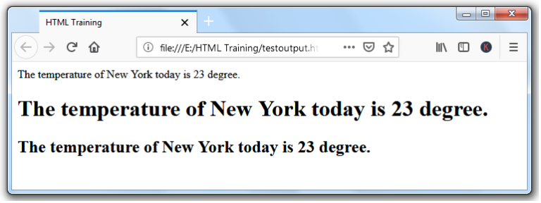 HTML Introduction