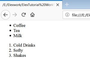 HTML List Tag HTML Types Of Lists