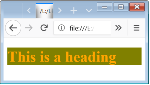 External Style Sheet External CSS
