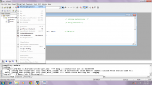 start a debug or simulation session in KEIL uVISION3