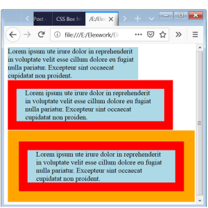 CSS Box Model CSS Box Model Examples