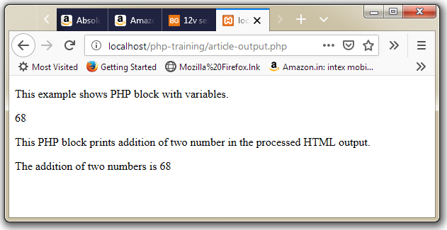 PHP echo Function