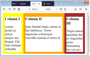CSS Layout 3 column Design