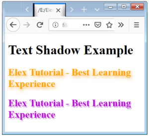 CSS Text Shadow Text Shadow HTML Text Shadow