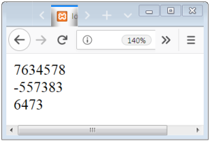 Integer Type Variable