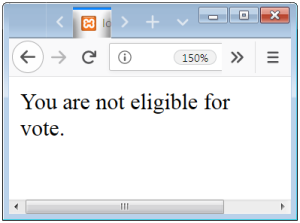 PHP if else Conditional Statement