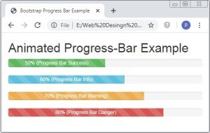 Bootstrap Animated Progress Bar