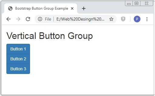 Bootstrap Vertical Button Group