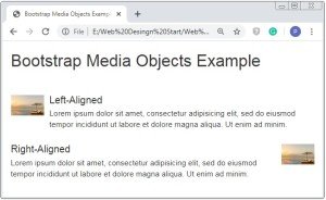 Bootstrap Media Object