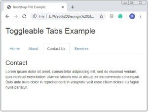 Bootstrap Toggleable Tabs