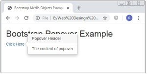 Bootstrap Popover