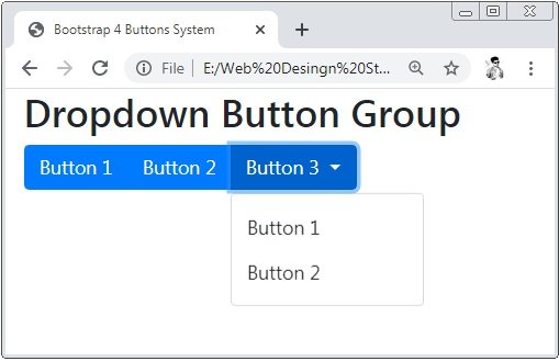 Bootstrap 4 Dropdown Button Group