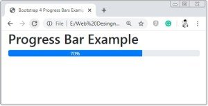 Bootstrap 4 Progress Bar Examples