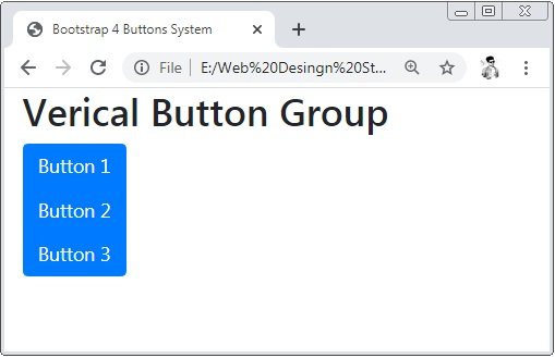 Bootstrap 4 Vertical Button Group